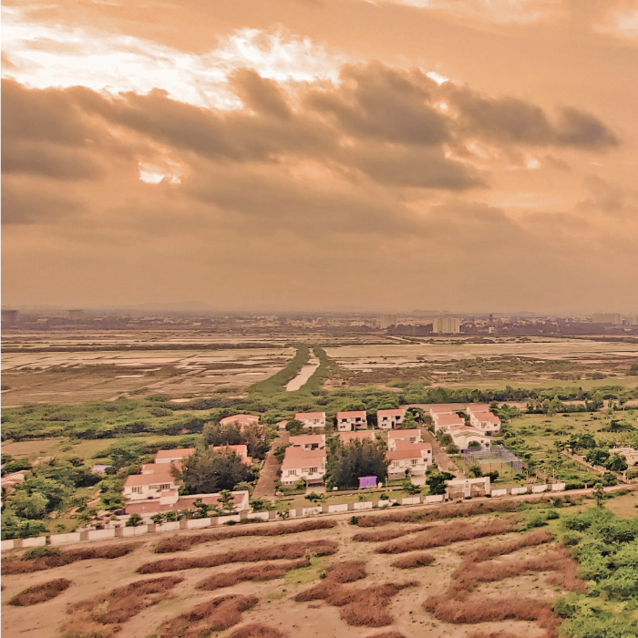 lagoon facing apartments